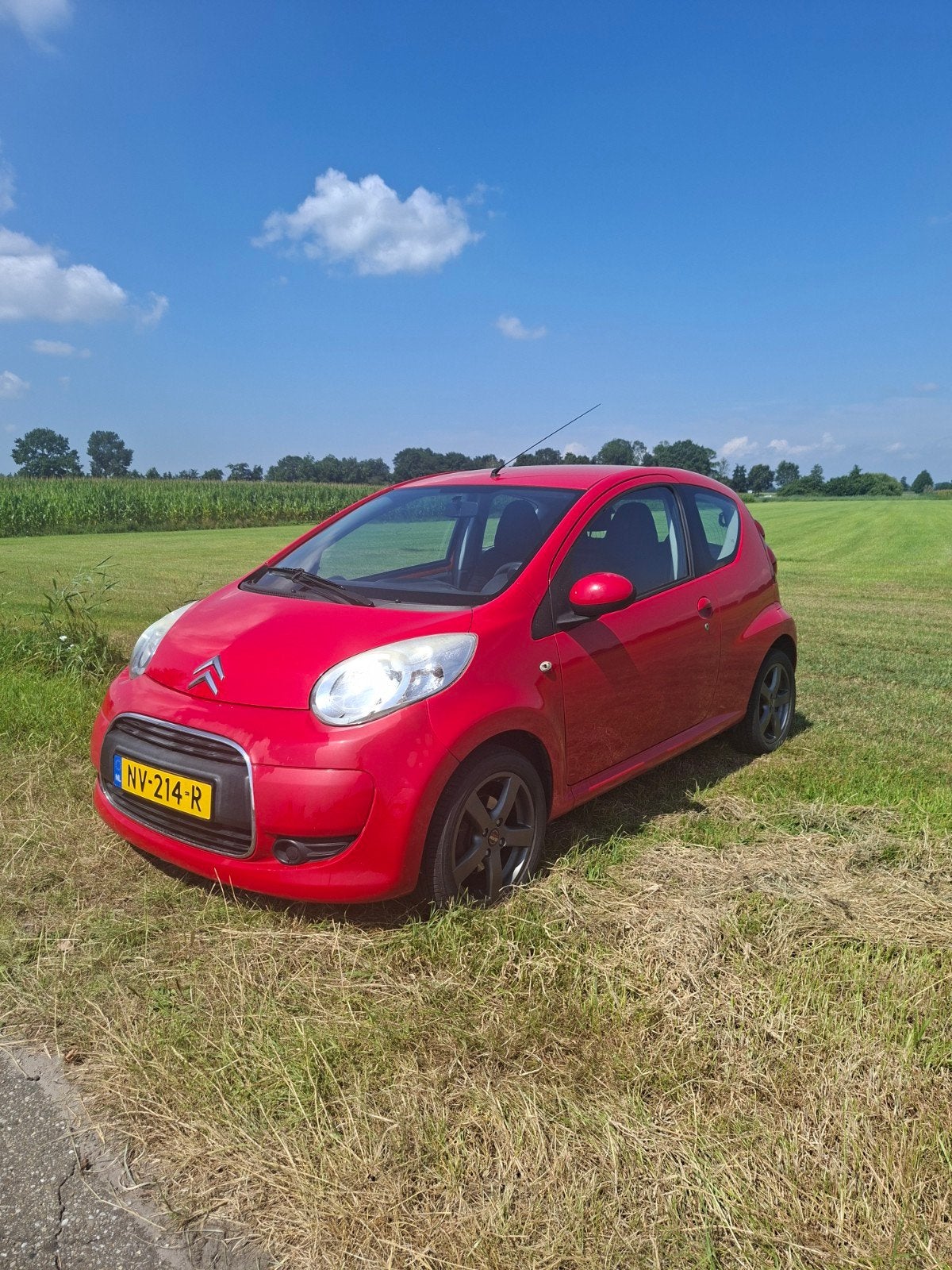 Citroën C1 1.0 3-DRS 2010 Rood, Auto's, Voorwielaandrijving, 4 stoelen, C1, 68 pk