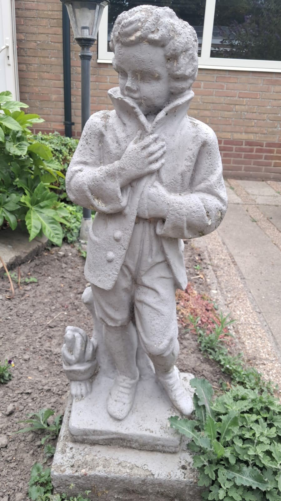 Tuinornament Winter Boy, Tuin en Terras, Tuinbeelden, Ophalen