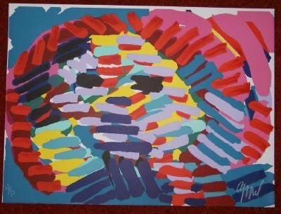 Zeefdruk Karel Appel, Ophalen of Verzenden