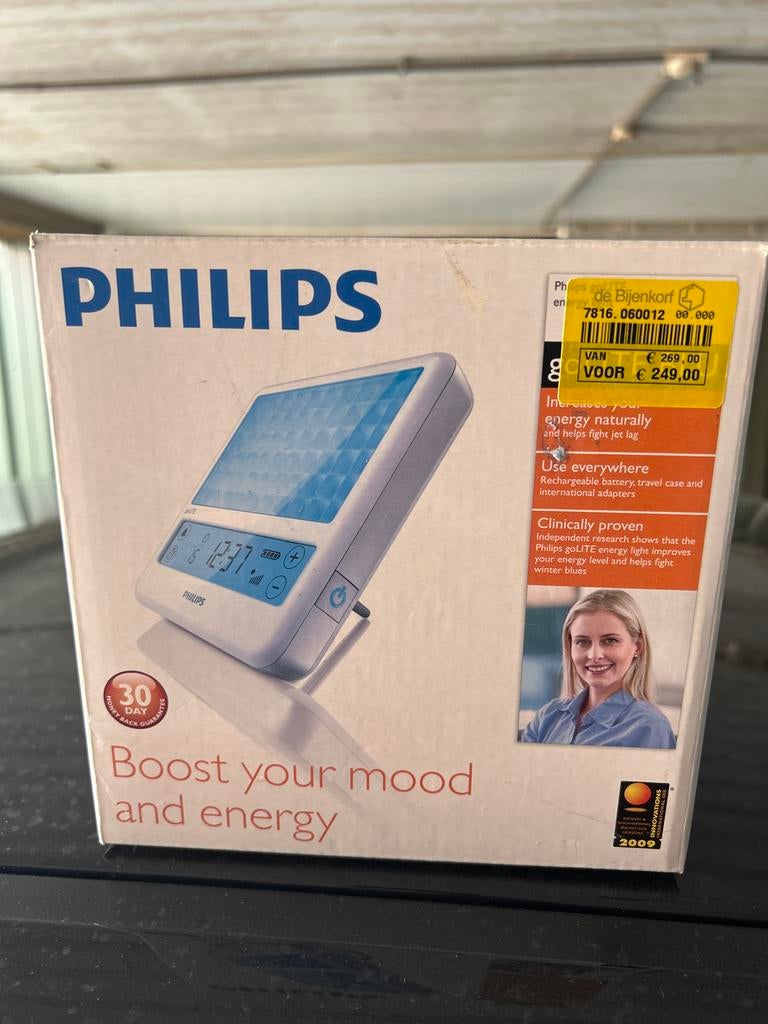 Philips goLITE Energielamp - Verhoogt stemming en energie, Ophalen of Verzenden, Nieuw, Overige typen