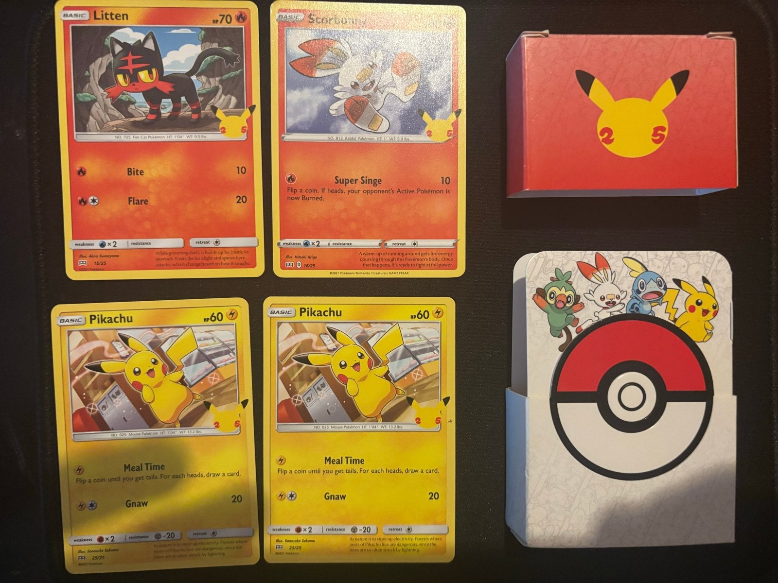 Pokémon Celebrations Kaarten Set (2021) Starters, Ophalen of Verzenden, Zo goed als nieuw, Meerdere kaarten