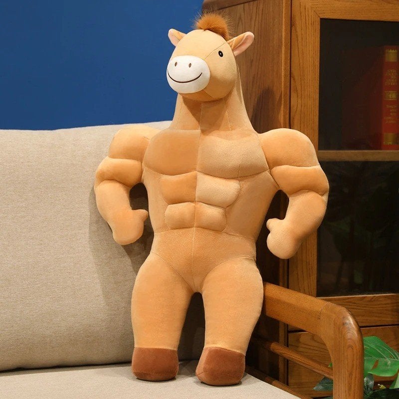 Gespierd paard grote pluche knuffel (65cm), Ophalen of Verzenden, Nieuw, Overige typen
