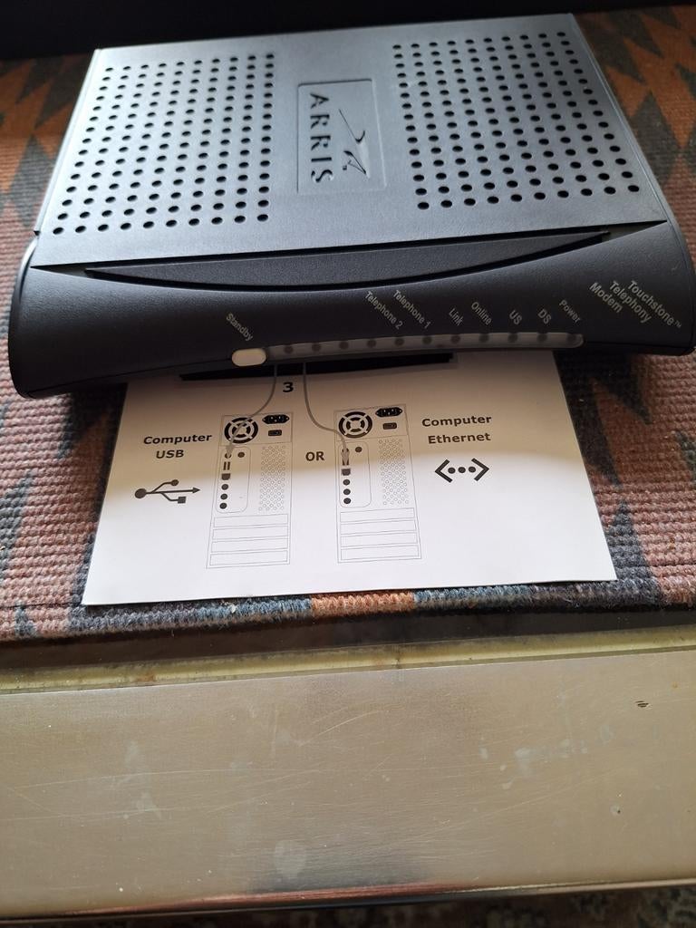 Arris Touchstone Telephony Modem, Computers en Software, Routers en Modems, Ophalen