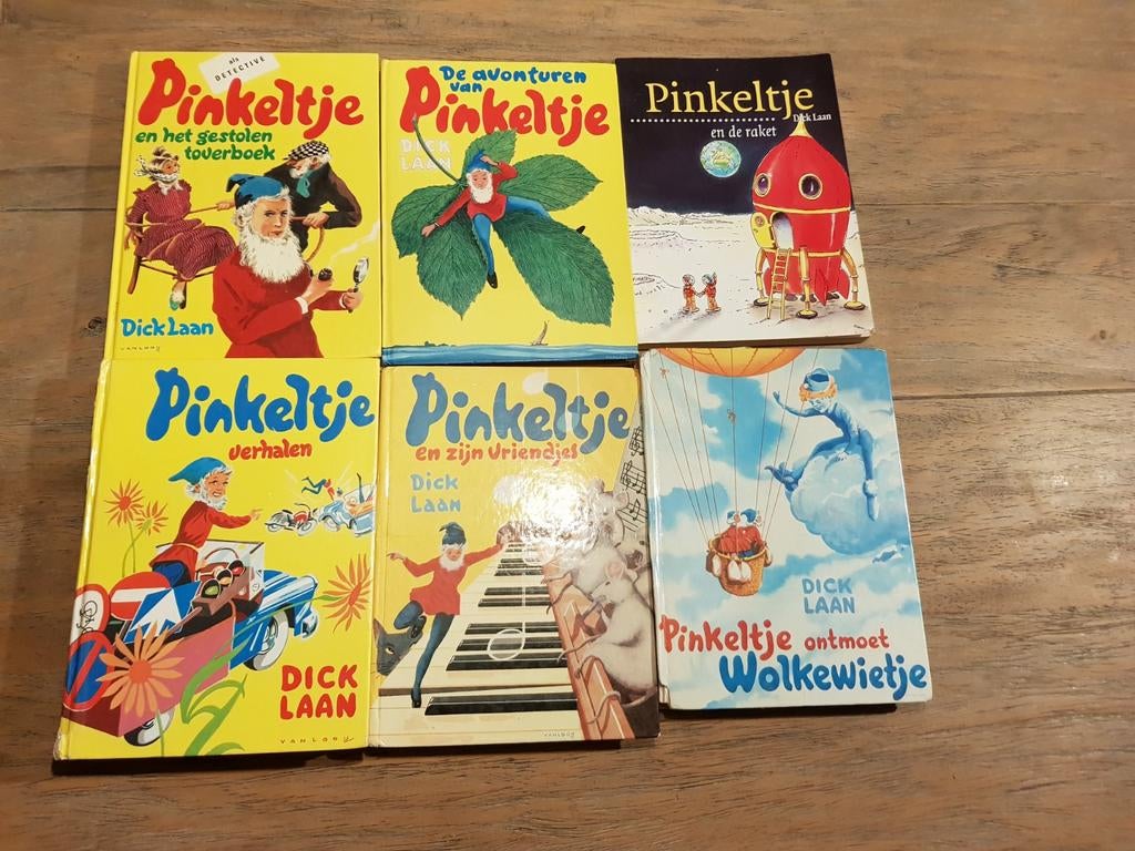 6 Pinkeltje boeken van Dick Laan - Vintage collectie, Ophalen of Verzenden, Gelezen, Dick Laan, Fictie algemeen
