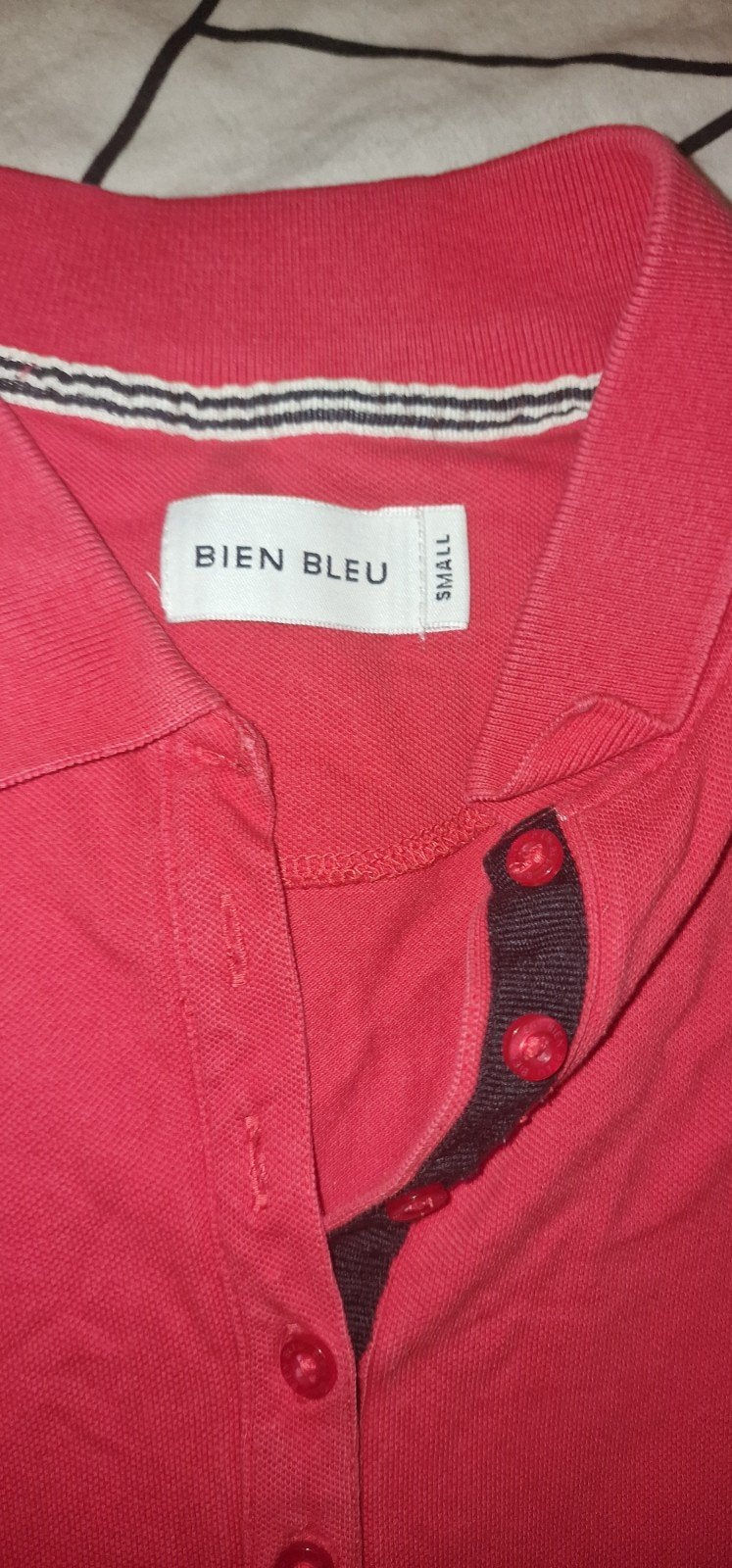 Rood Bien Bleu poloshirt met korte mouwen, Kleding | Dames, Ophalen of Verzenden