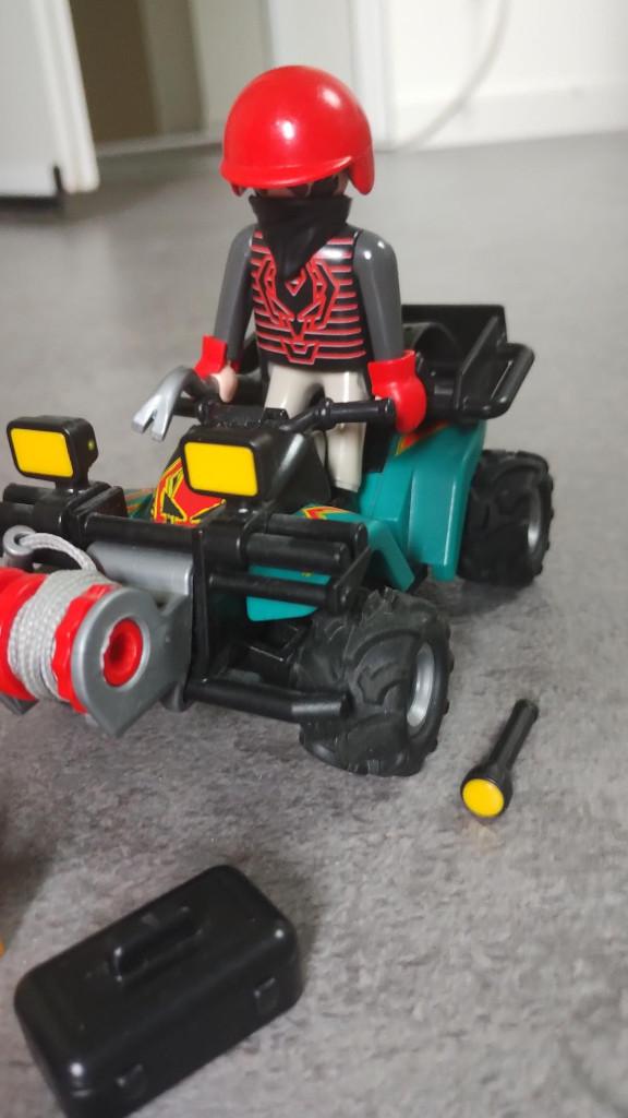 Playmobil boef op quad - set 6879, Kinderen en Baby's, Speelgoed | Playmobil, Ophalen of Verzenden, Zo goed als nieuw