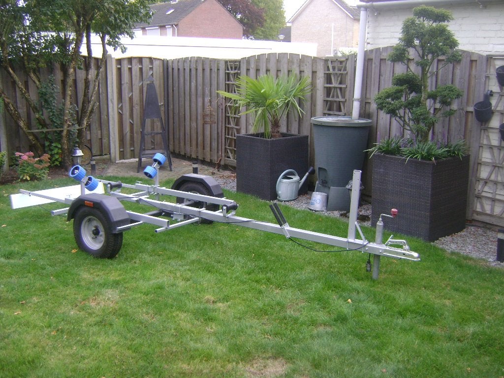 boot trailertje, Watersport en Boten, Ophalen, Minder dan 1500 kg, Gebruikt, Verstelbare verlichting