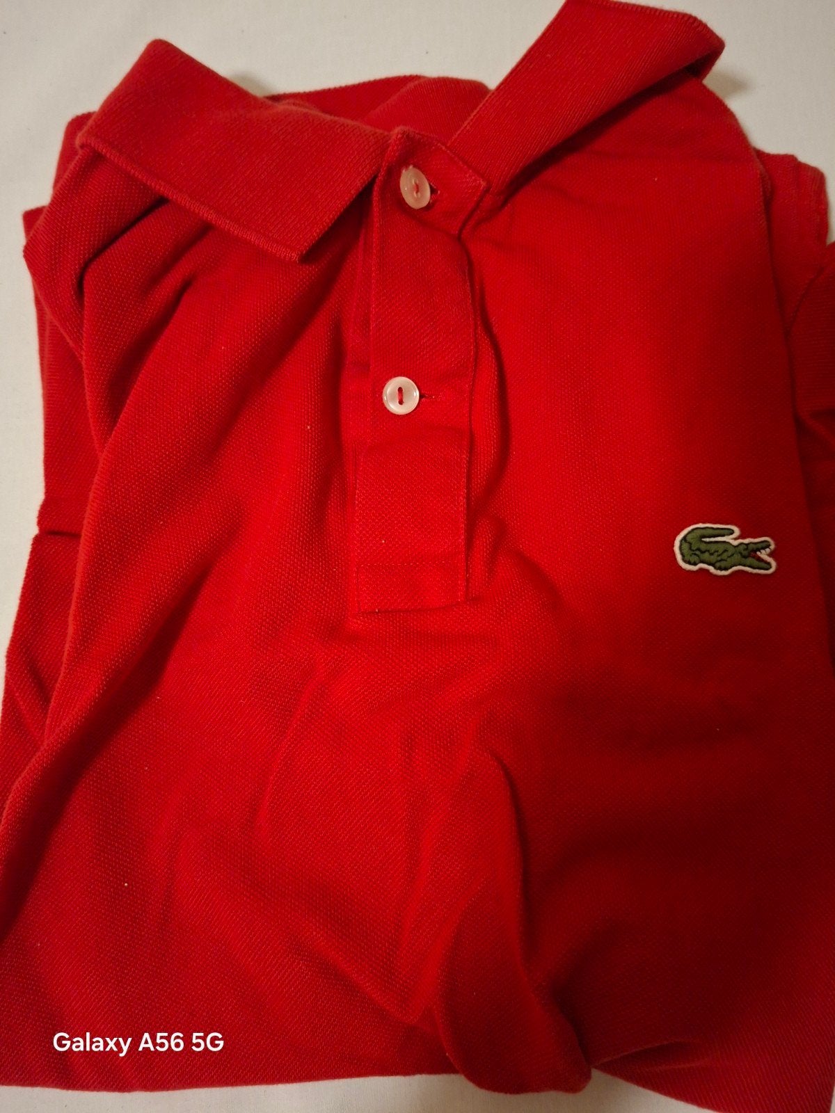 Rode Lacoste polo - Zo goed als nieuw, Kleding | Heren, Maat 48/50 (M), Lacoste, Ophalen of Verzenden, Zo goed als nieuw
