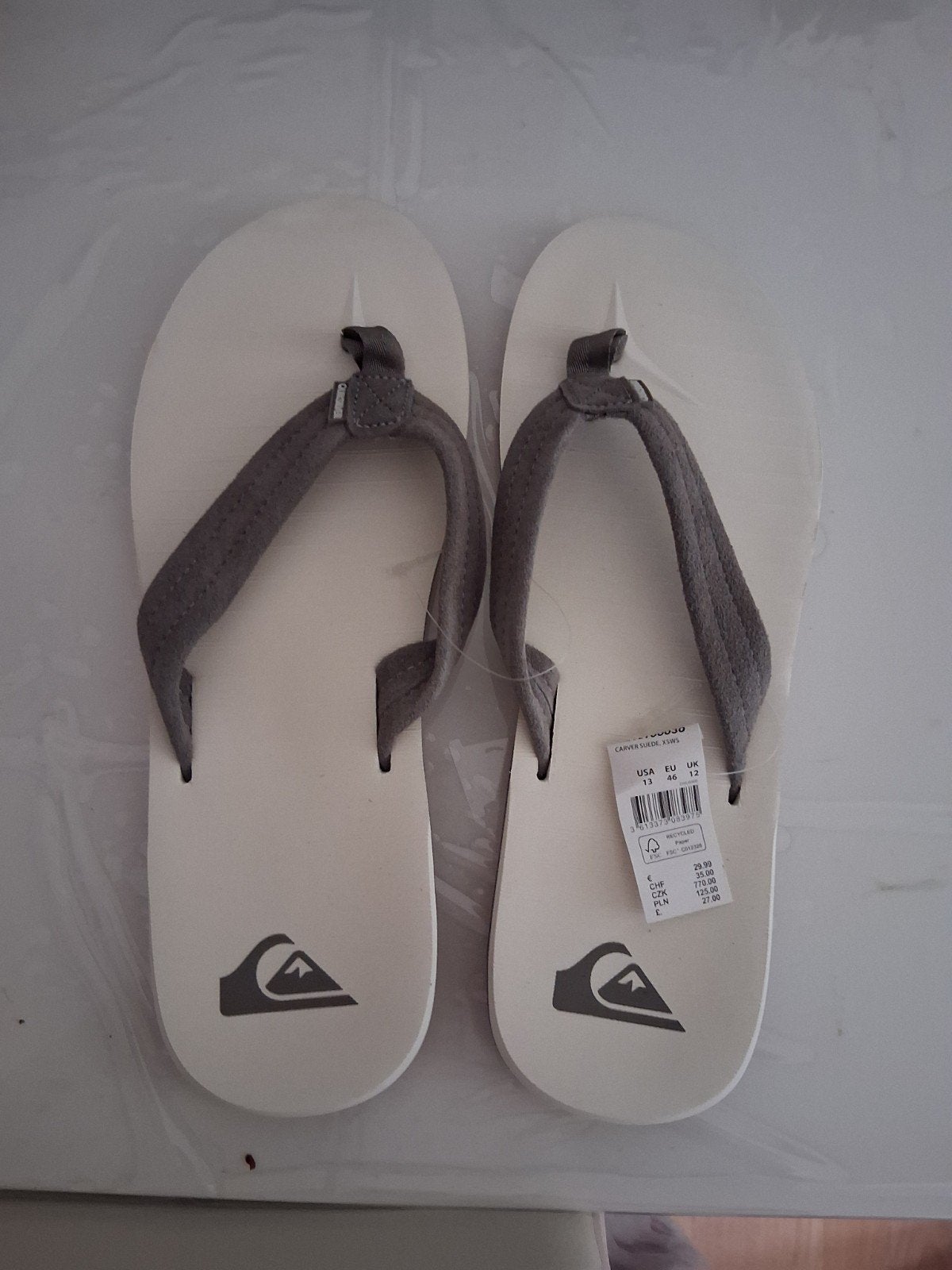 Quiksilver Slippers - Nieuw met label, Wit, Nieuw, Ophalen, Slippers