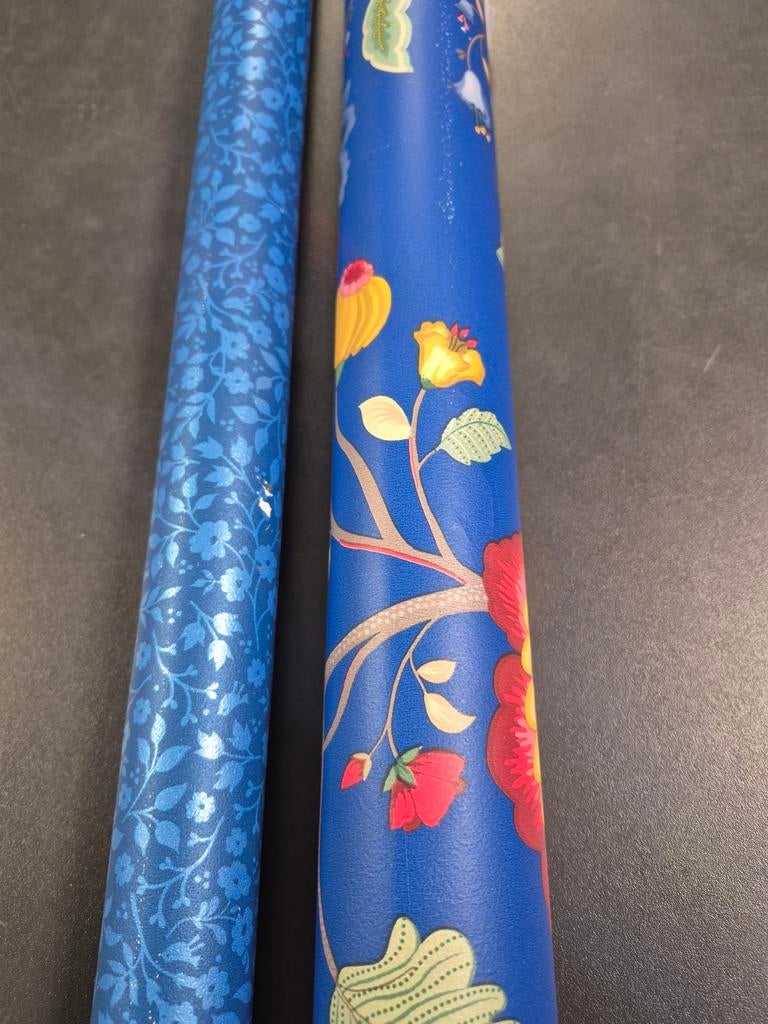 Ongeveer 10 mtr PIP behang blauw voor 25,00, Verzenden, Nieuw