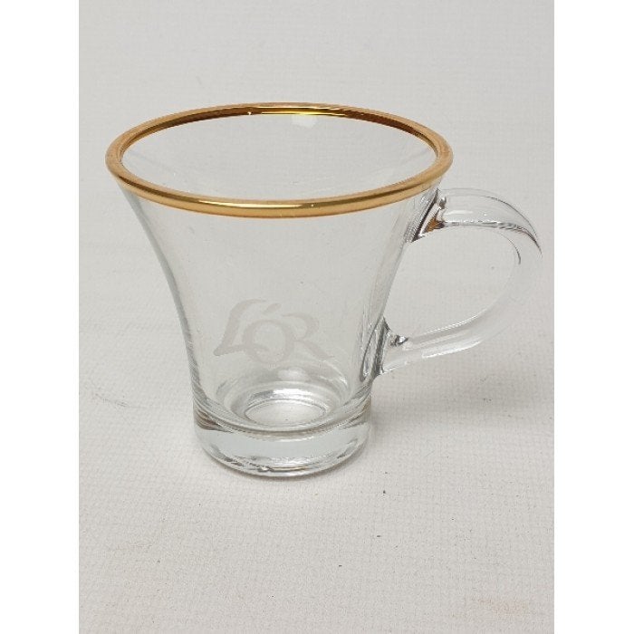 # LOR koffie glas - kop 6,5 cm, Glas of Glazen, Gebruikt, Ophalen of Verzenden, Glas