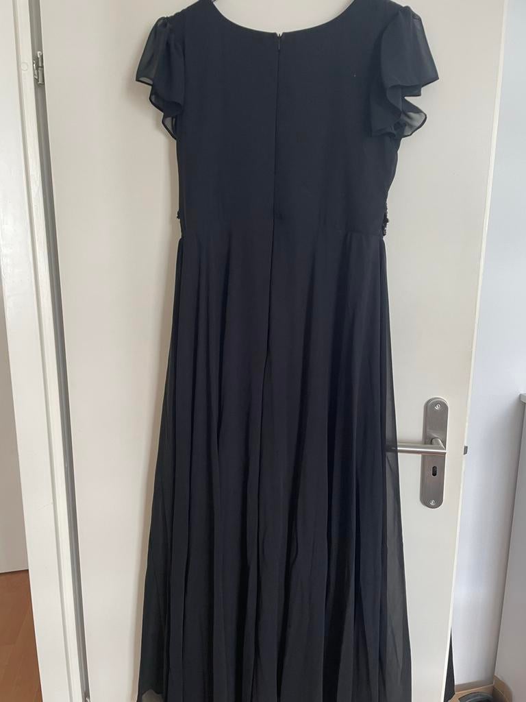 Elegante Zwarte Galajurk met Kralen - Maat 44, Galajurk, Zwart, Maat 42/44 (L), Ophalen of Verzenden