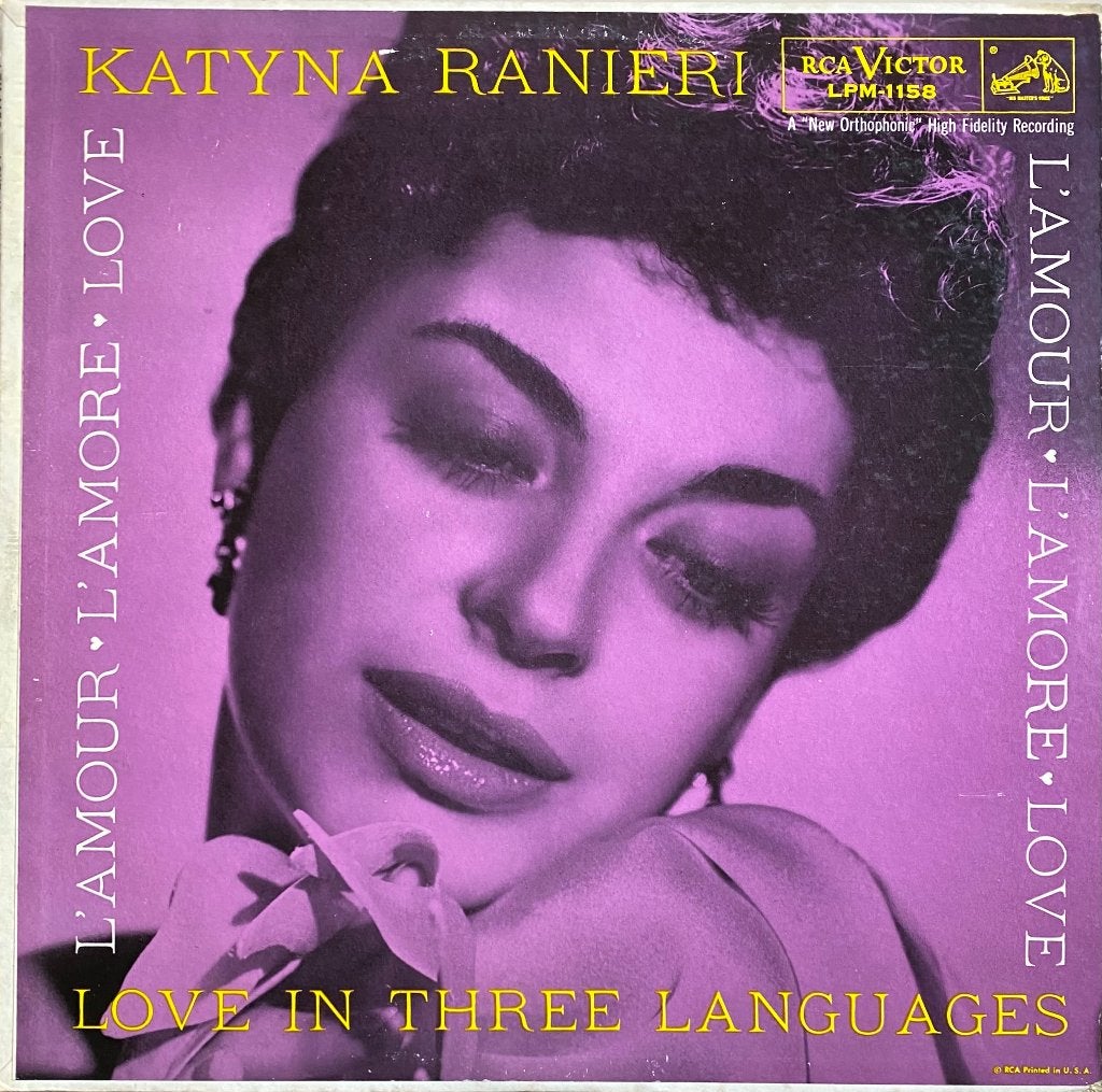 Katyna Ranieri - Love In Three Languages lp, Ophalen of Verzenden, Zo goed als nieuw, 12 inch, LP
