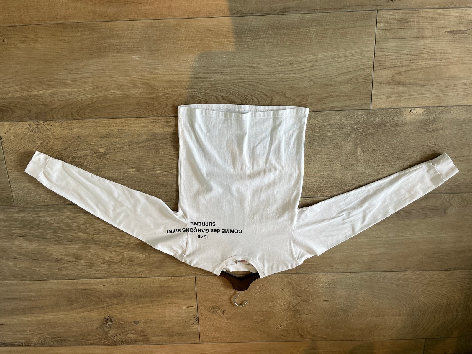 Supreme X Comme des Garçons longsleeve maat S, Ophalen of Verzenden, Zo goed als nieuw, Maat 46 (S) of kleiner, Wit