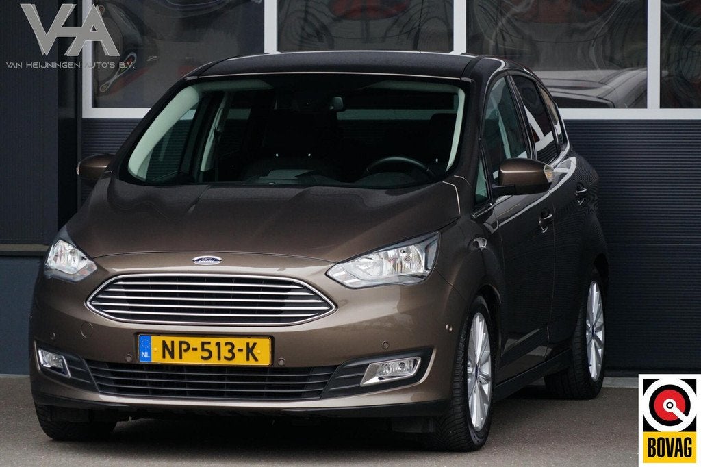Ford C-Max 1.0 Titanium NL, keyless, PDC, trekhaak, clima, Auto's, Ford, Bedrijf, Te koop, C-Max, ABS, Airbags, Airconditioning
