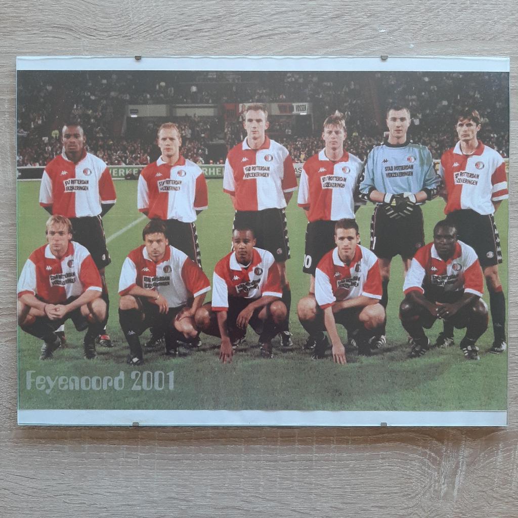- Lijst Feyenoord elftal seizoen 2000-2001., Verzenden, Zo goed als nieuw, Feyenoord, Overige typen