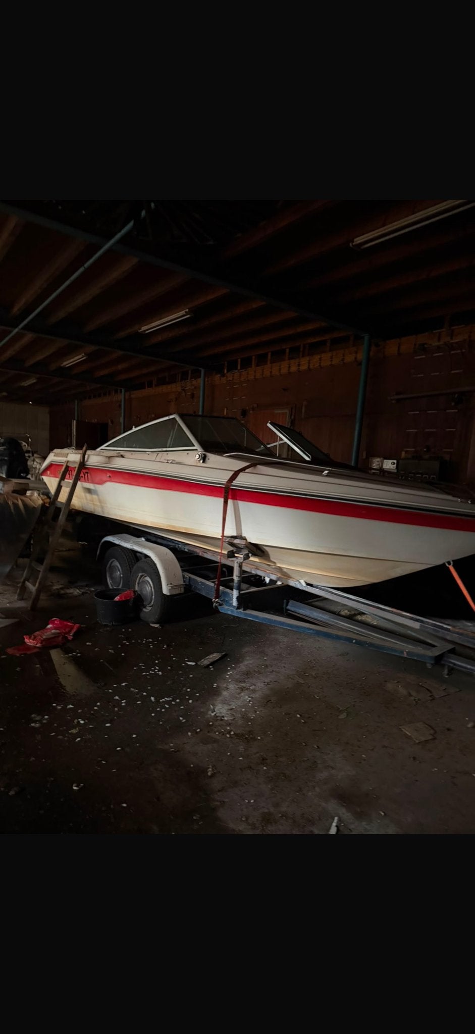 Opknapper speedboot sea ray en oude biot met johnson 70pk, Ophalen, Gebruikt, Binnenboordmotor, Polyester