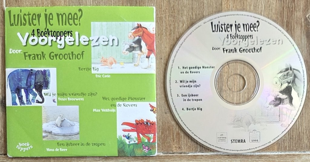 Luisterboek Luister je mee  oa Een ijsbeer in de tropen, Boeken, Luisterboeken, Ophalen of Verzenden, Diverse auteurs, Cd, Kind