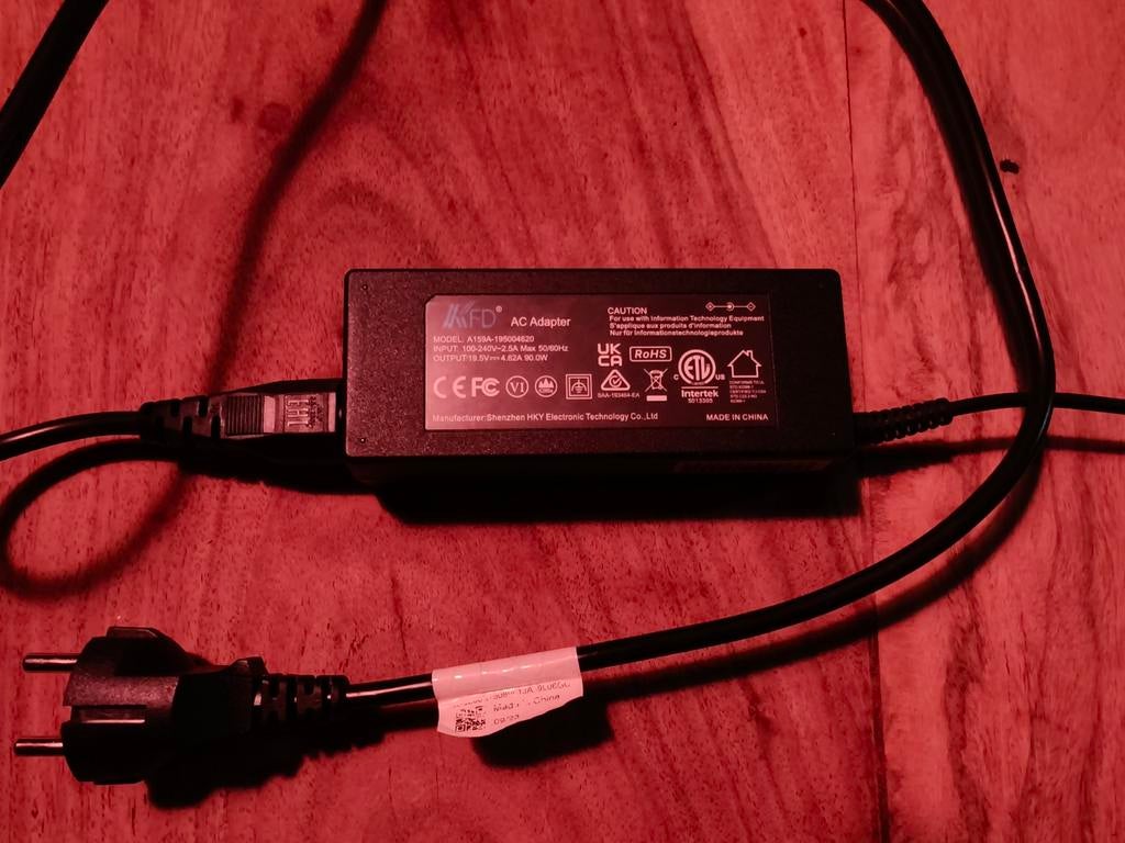 KFD AC Adapter Laptop Lader 19.5V 4.62A 90W, Ophalen of Verzenden, Gebruikt, KFD