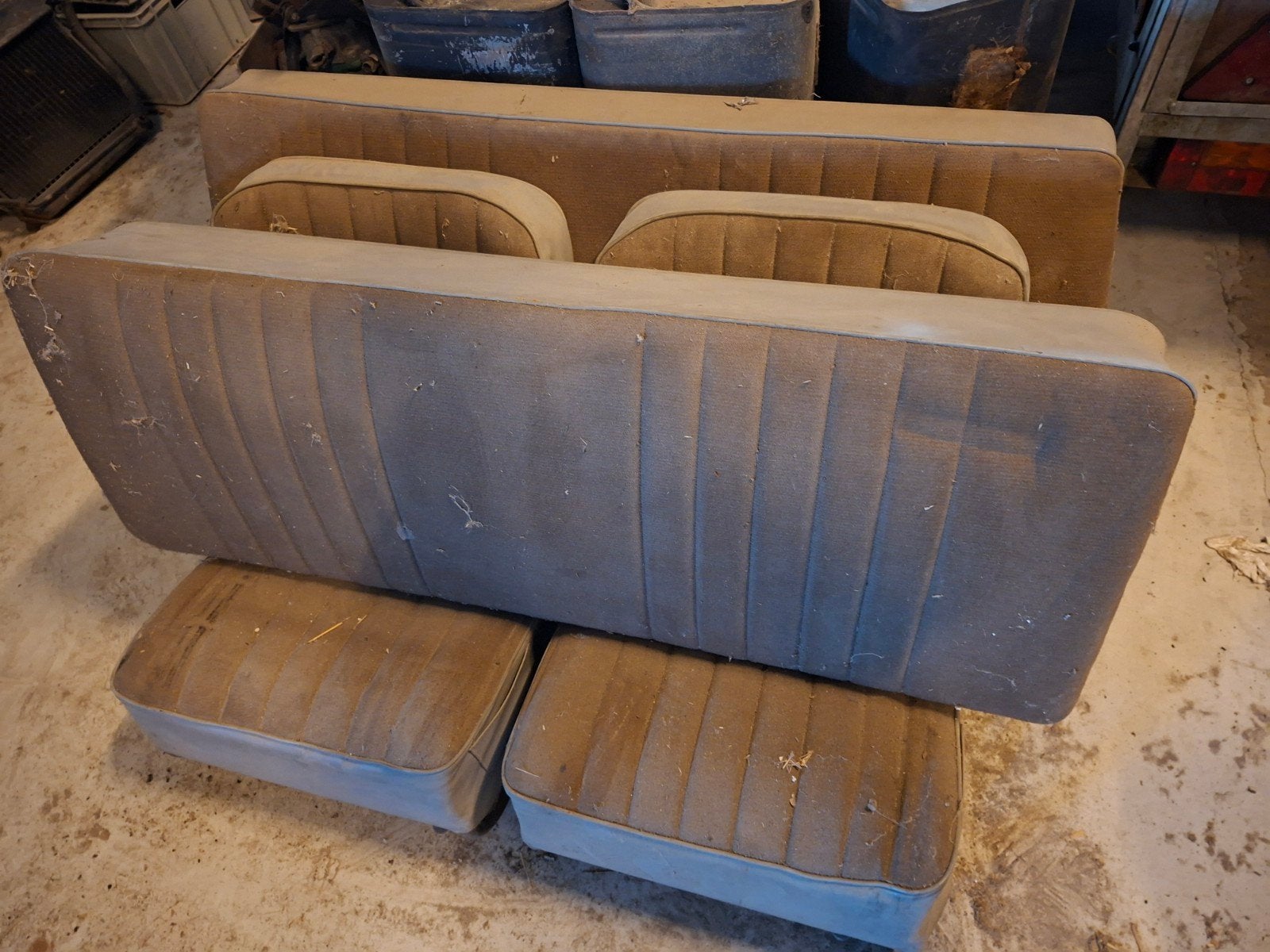 Saab 96 V4 interieur stoelen en achterbank., Ophalen, Gebruikt