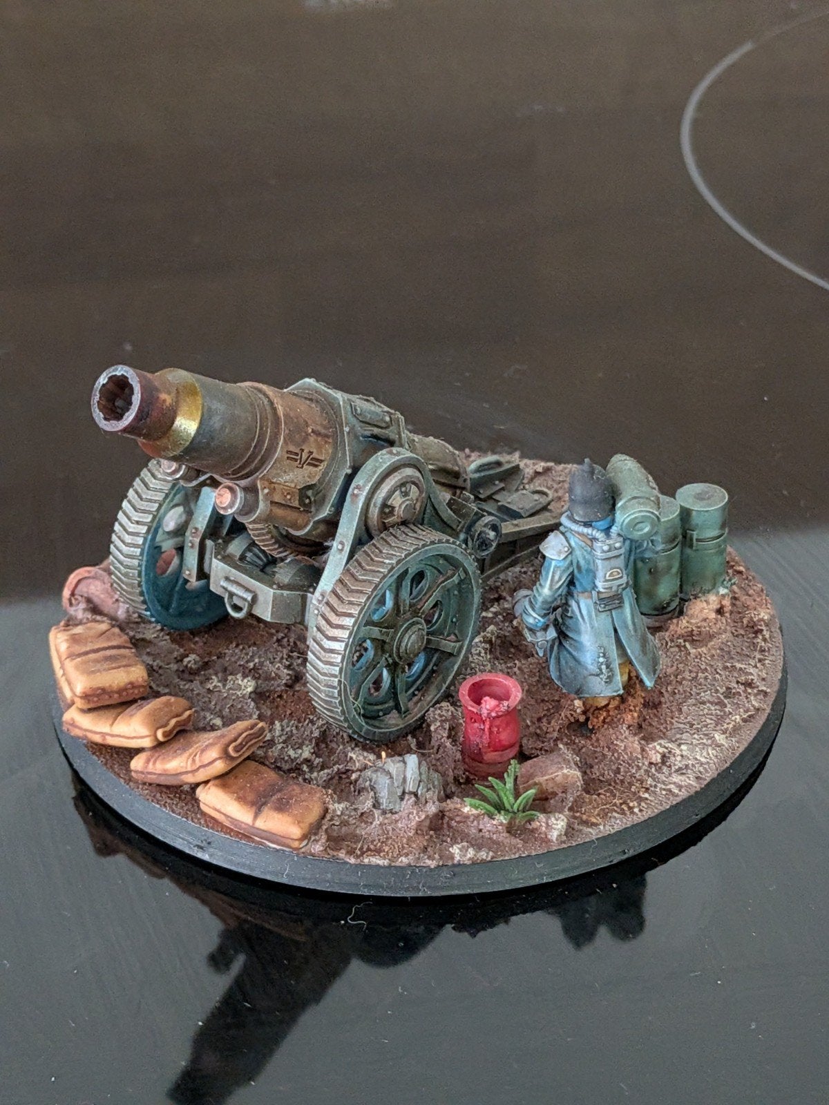 Death Korps of Krieg Proxy - Painted  Light Artillery, Hobby en Vrije tijd, Wargaming, Ophalen, Figuurtje(s), Nieuw, Warhammer 40000