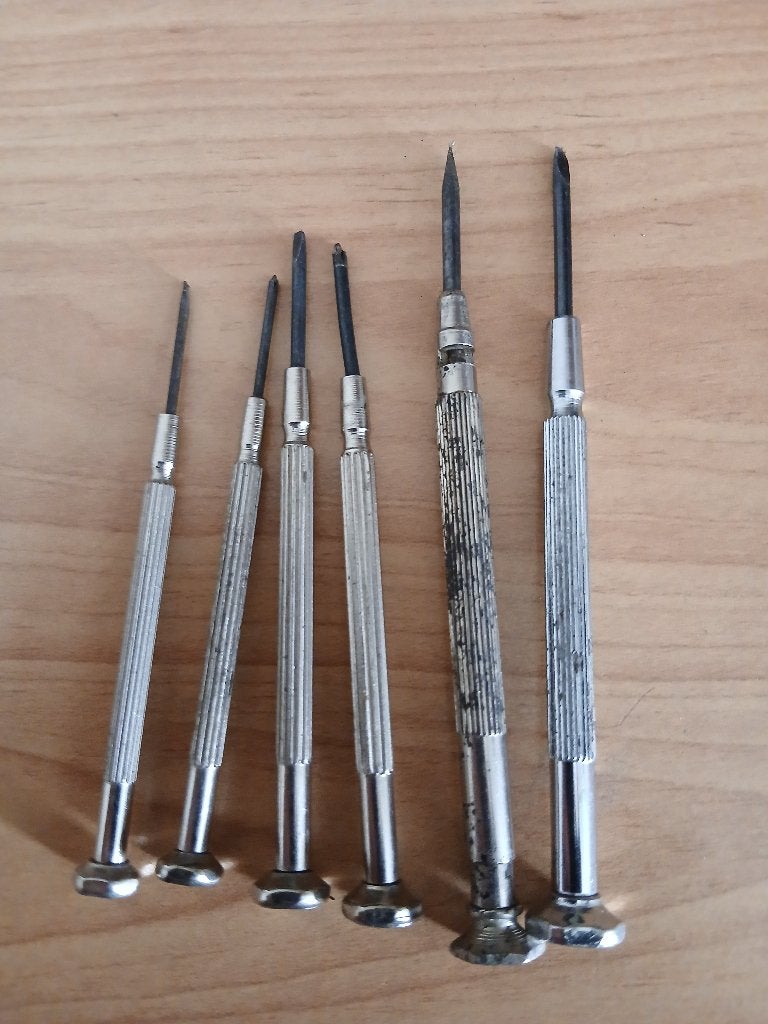Set van 6 precisie schroevendraaiers, Ophalen of Verzenden, Gebruikt, Schroevendraaier