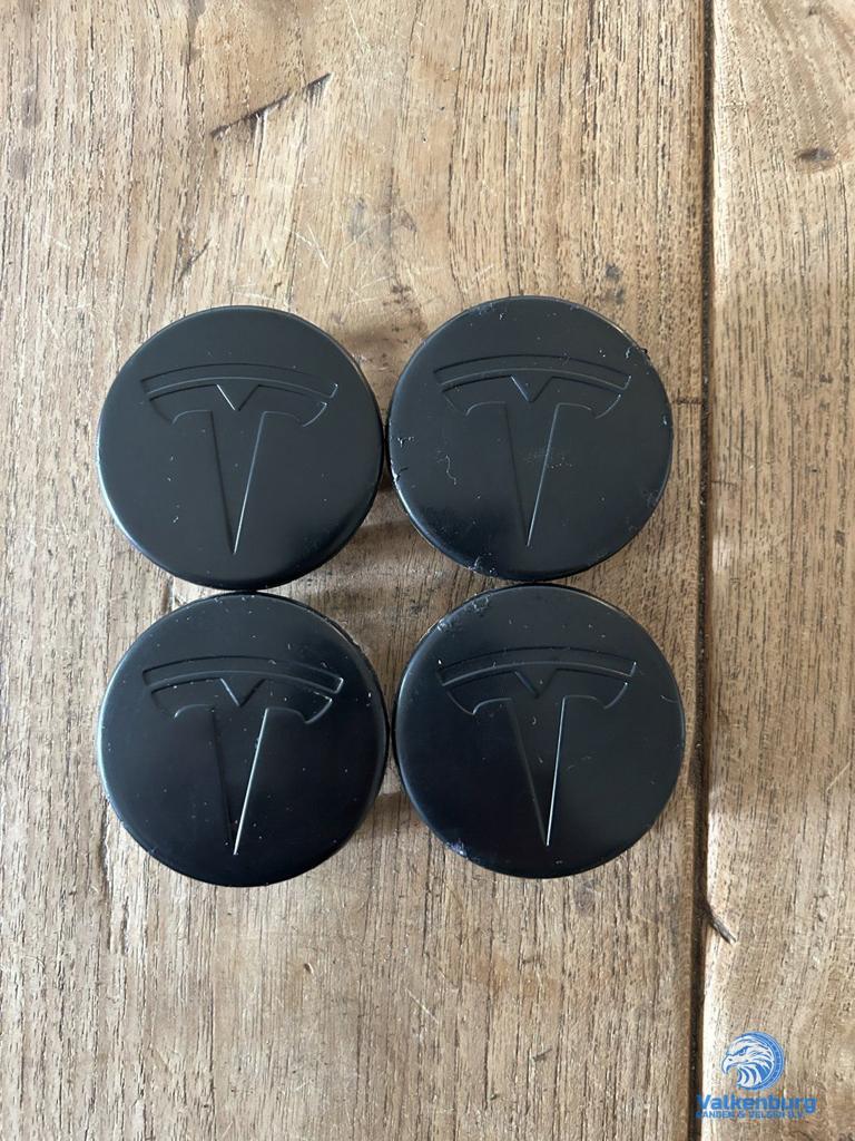 ORIGINELE Tesla zwart naafkap naafdop set, Auto diversen, Wieldoppen, Gebruikt, -, Verzenden, -