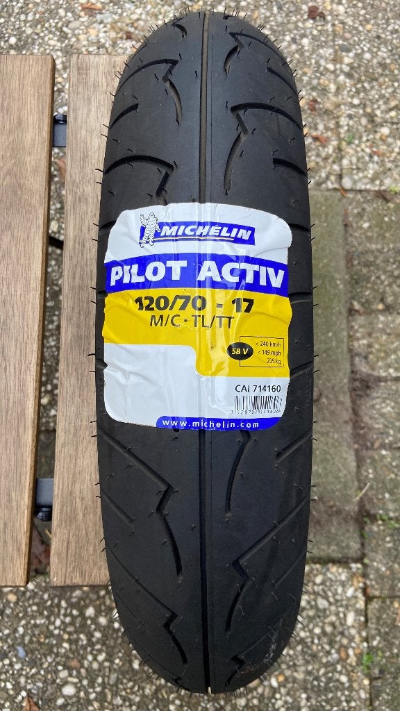 Motorbanden merk Michelin, Ophalen, Nieuw
