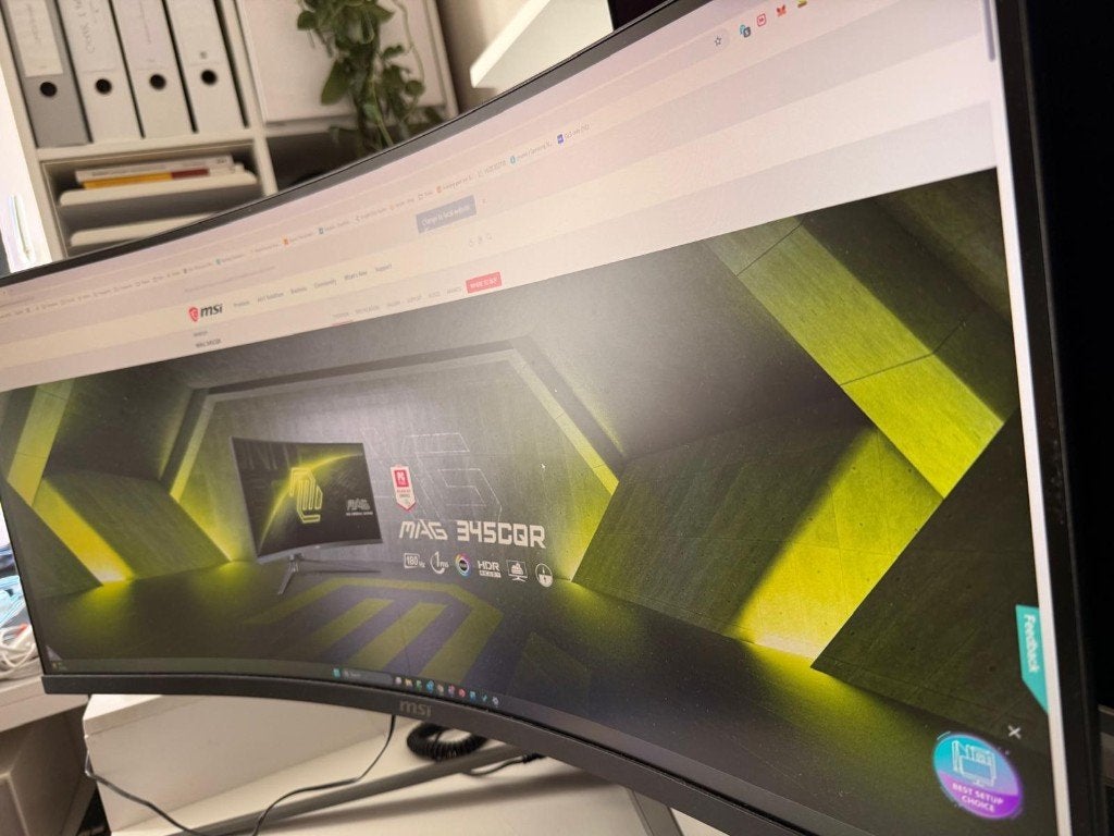 MSI MAG345CQR 34" Ultrawide monitor (1440p), Computers en Software, Monitoren, MSI, VA, Minder dan 1 ms, HDMI