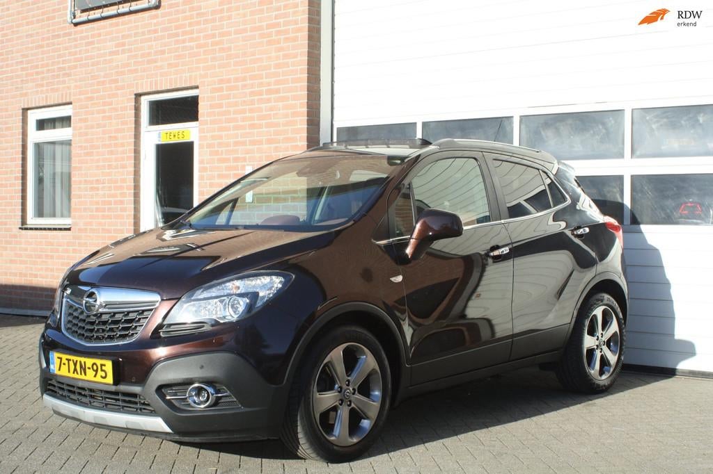 Opel Mokka 1.4 T automaat Leder Xenon Trekhaak Stuur Verwarm, Euro 5, 15 km/l, Gebruikt, Bruin