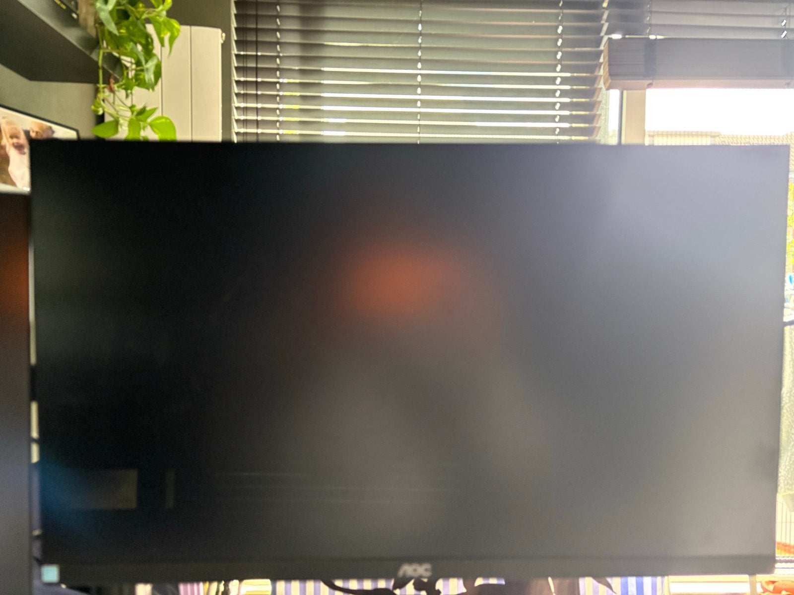 AOC Monitor 24 inch, Ophalen, Full HD, 60 Hz of minder, Gebruikt