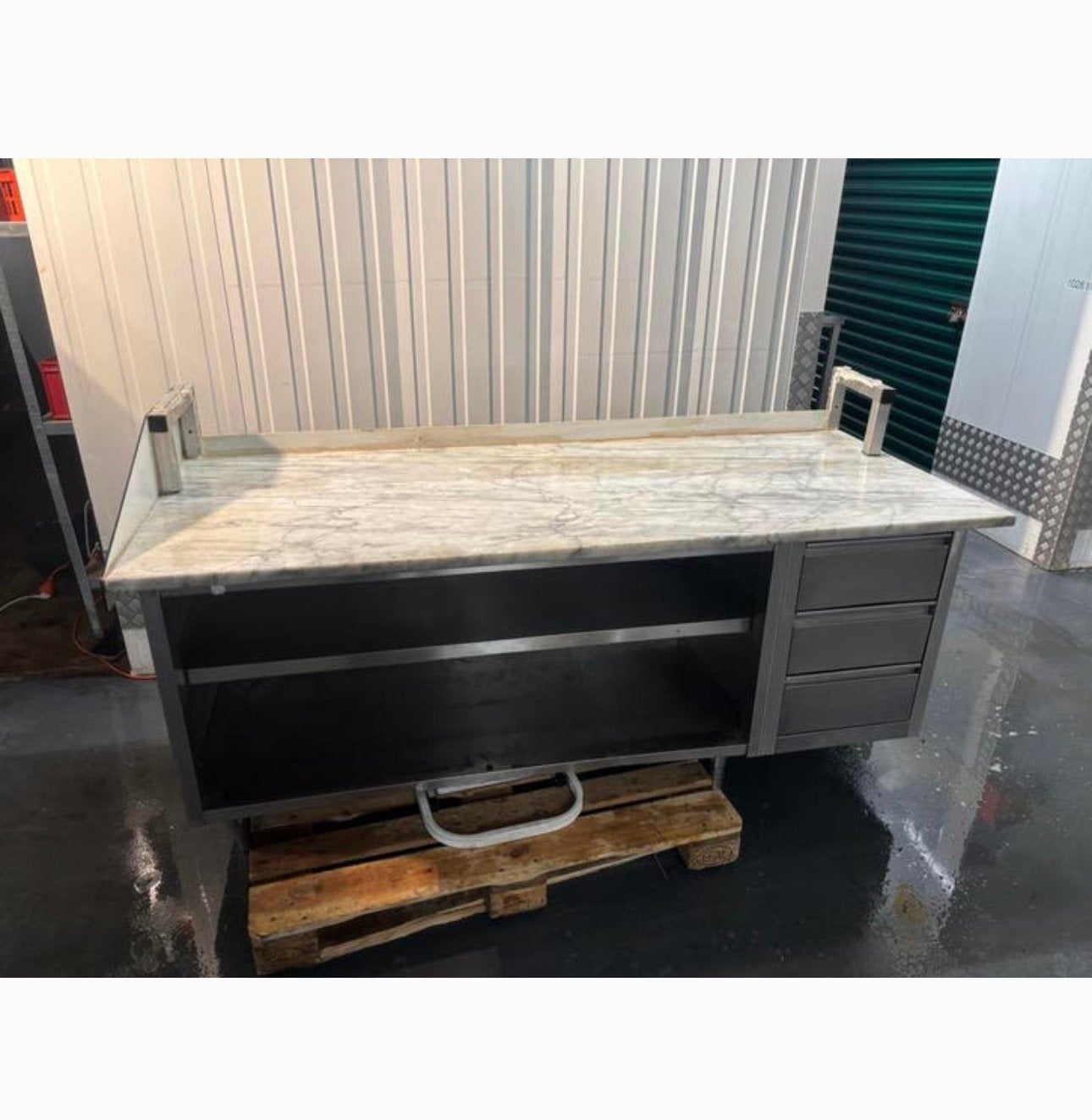 Werkbank Horeca toonbank Marmer Horeca Restaurant Cafe, Ophalen of Verzenden, Zo goed als nieuw