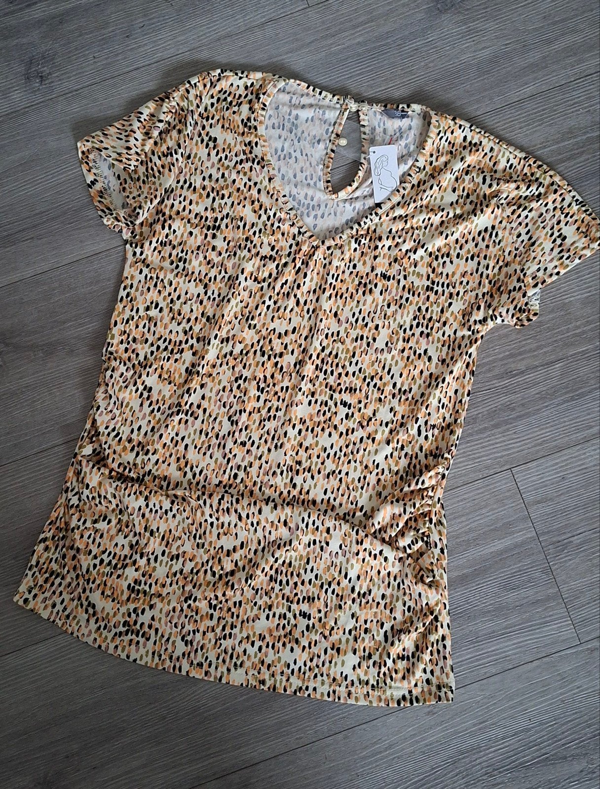 zwangerschaps shirt korte mouw maat 38 nieuw!, Kleding | Dames, Positiekleding, Maat 38/40 (M), Blauw, Nieuw, Shirt of Top