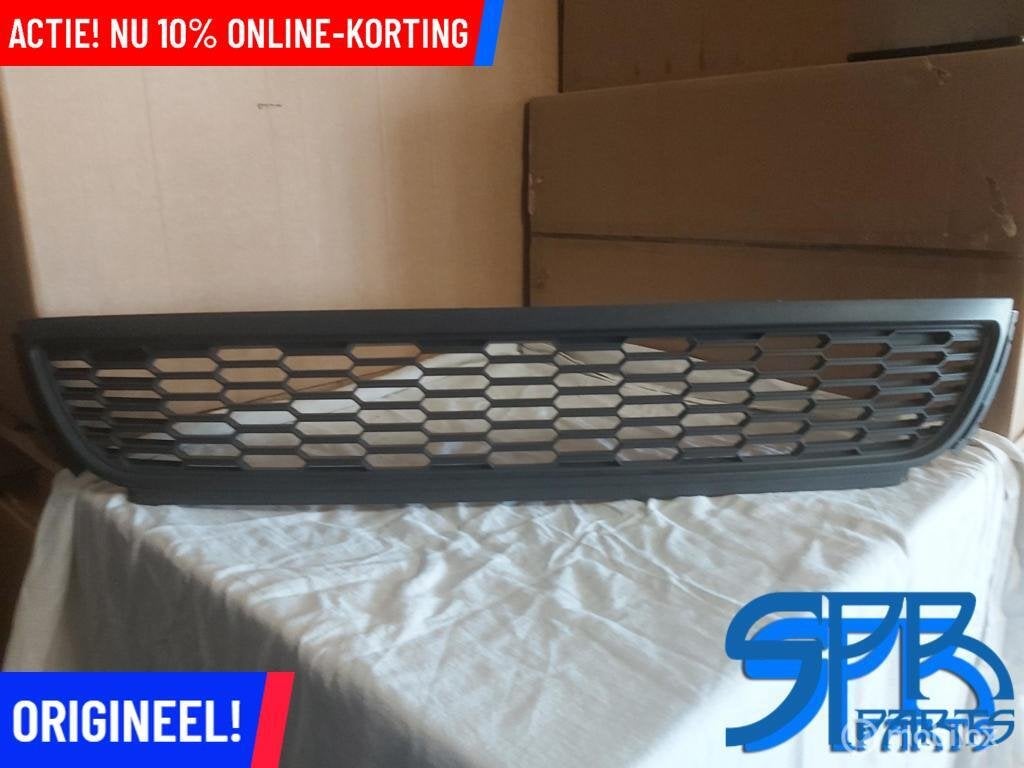 POLO 6R GRILLE Bumperrooster midden ROOSTER BUMPER ORIGINEEL, Gebruikt, Volkswagen, Ophalen of Verzenden, Volkswagen