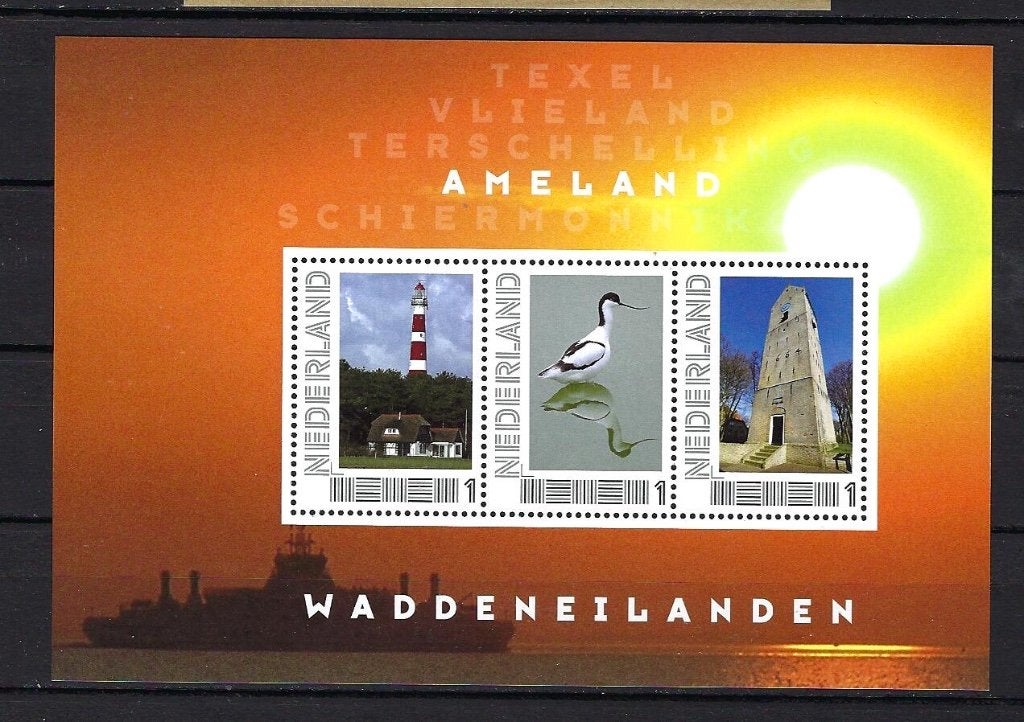 Ameland velletje 3x1 (1), Ophalen of Verzenden, Na 1940, Postfris