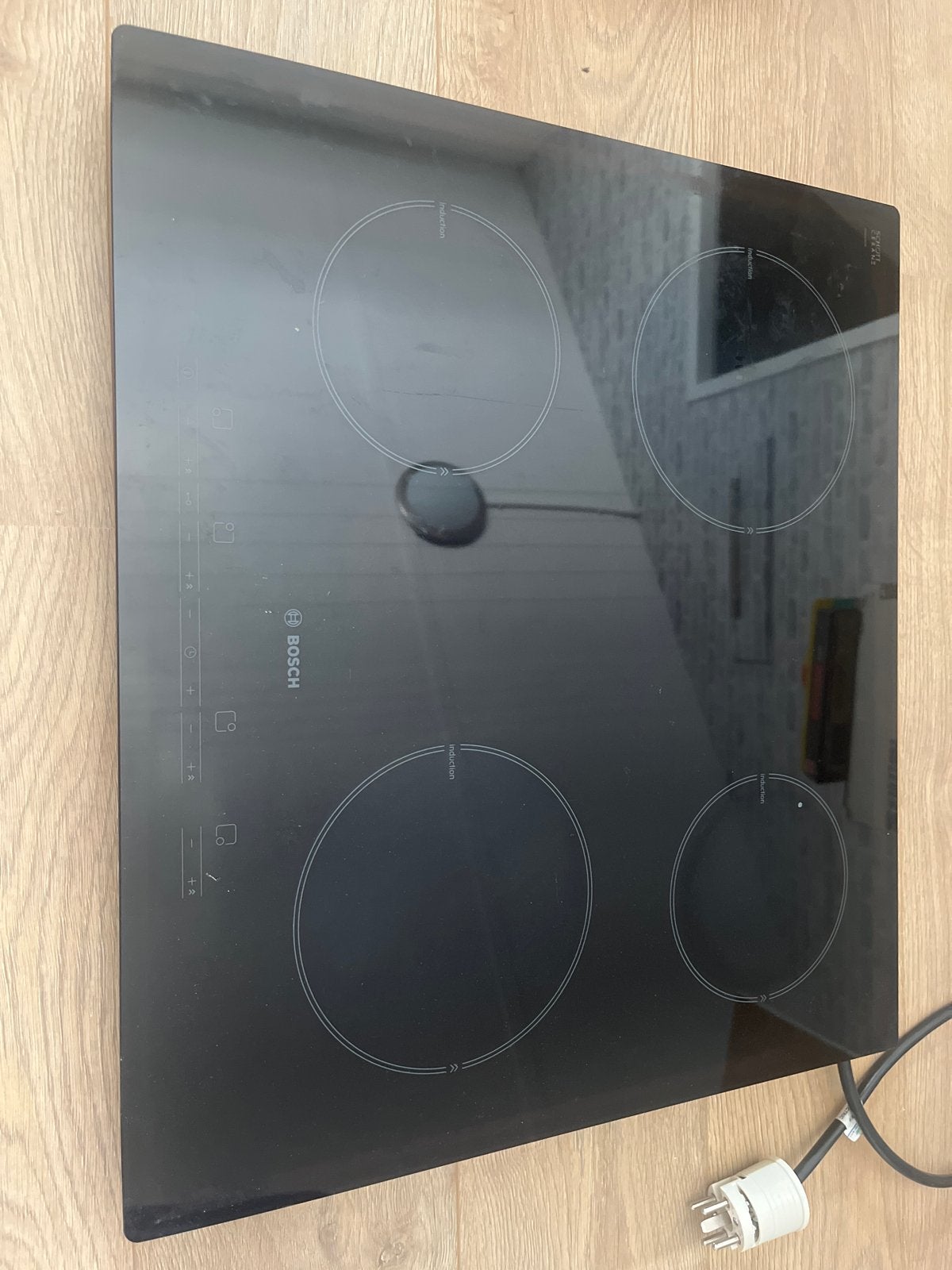 Bosch Inductie Kookplaat., Witgoed en Apparatuur, Kookplaten, Gebruikt, Energieklasse A of zuiniger, Inbouw, Inductie