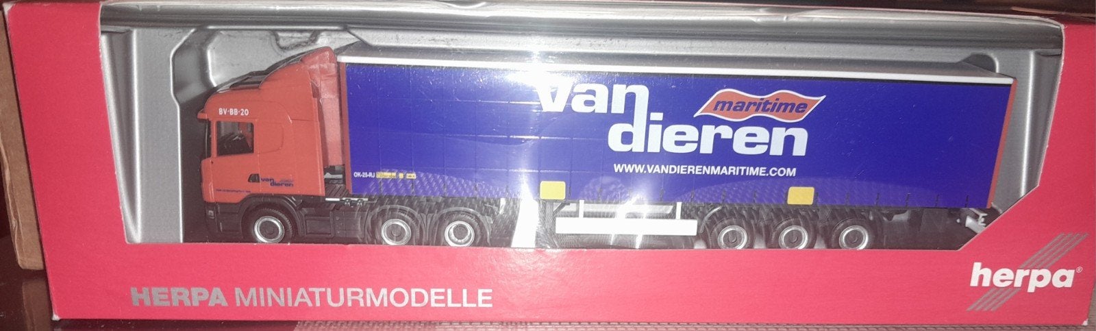 Herpa Miniatuurmodel: Van Dieren Maritime Truck, Hobby en Vrije tijd, Modelauto's | 1:87, Ophalen of Verzenden, Nieuw, Overige merken