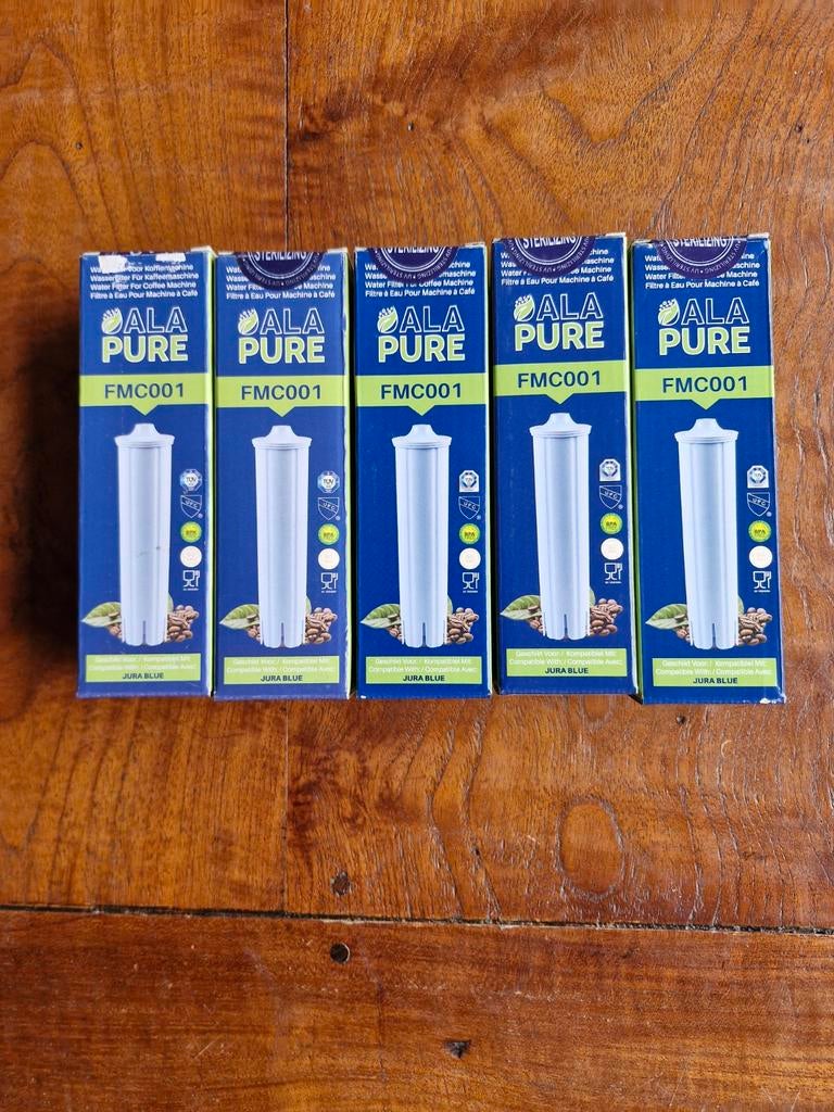 5 Waterfilters voor Yura koffiemachine, Ophalen of Verzenden, Nieuw