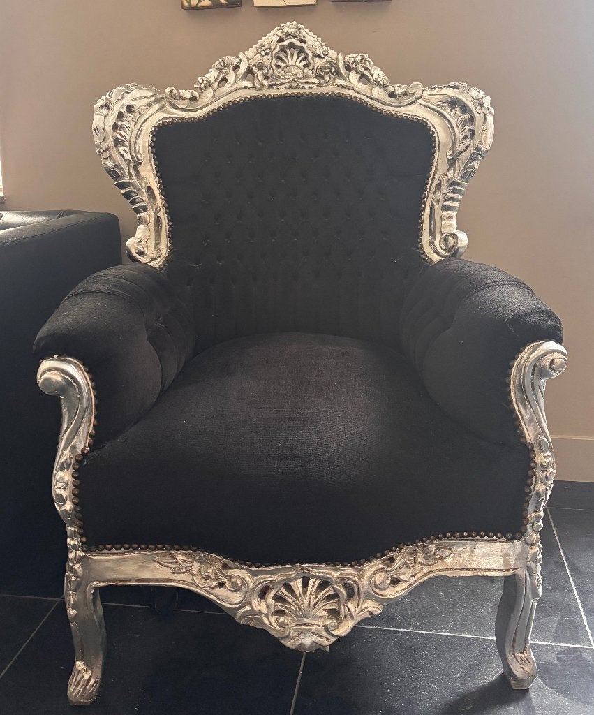 Barokke fauteuil, Huis en Inrichting, Fauteuils, Ophalen, Barok, 75 tot 100 cm, Zo goed als nieuw