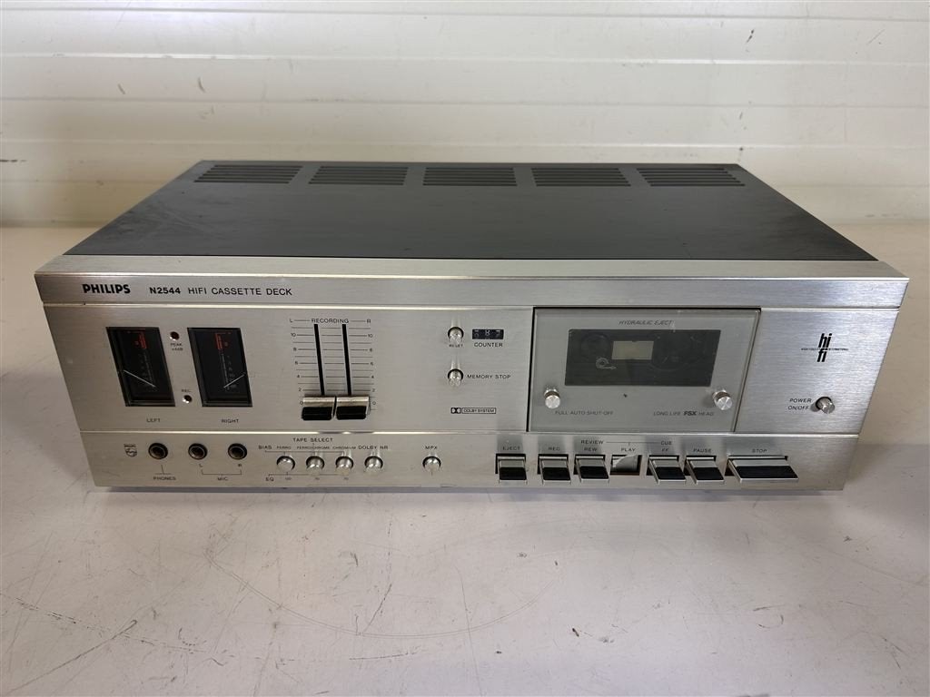 A7556. Philips N2544 cassettedeck, Ophalen of Verzenden, Philips