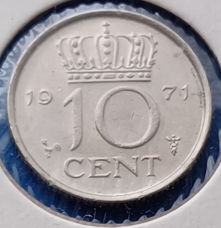 Nederland 10 cent 1971 - Juliana, Ophalen of Verzenden, Koningin Juliana, 10 cent, Losse munt