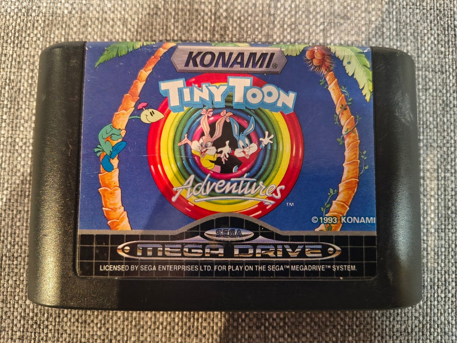 Tiny Toon Adventures: Buster's Hidden Treasure - Mega Drive, Gebruikt, 1 speler, Ophalen of Verzenden, Vanaf 3 jaar