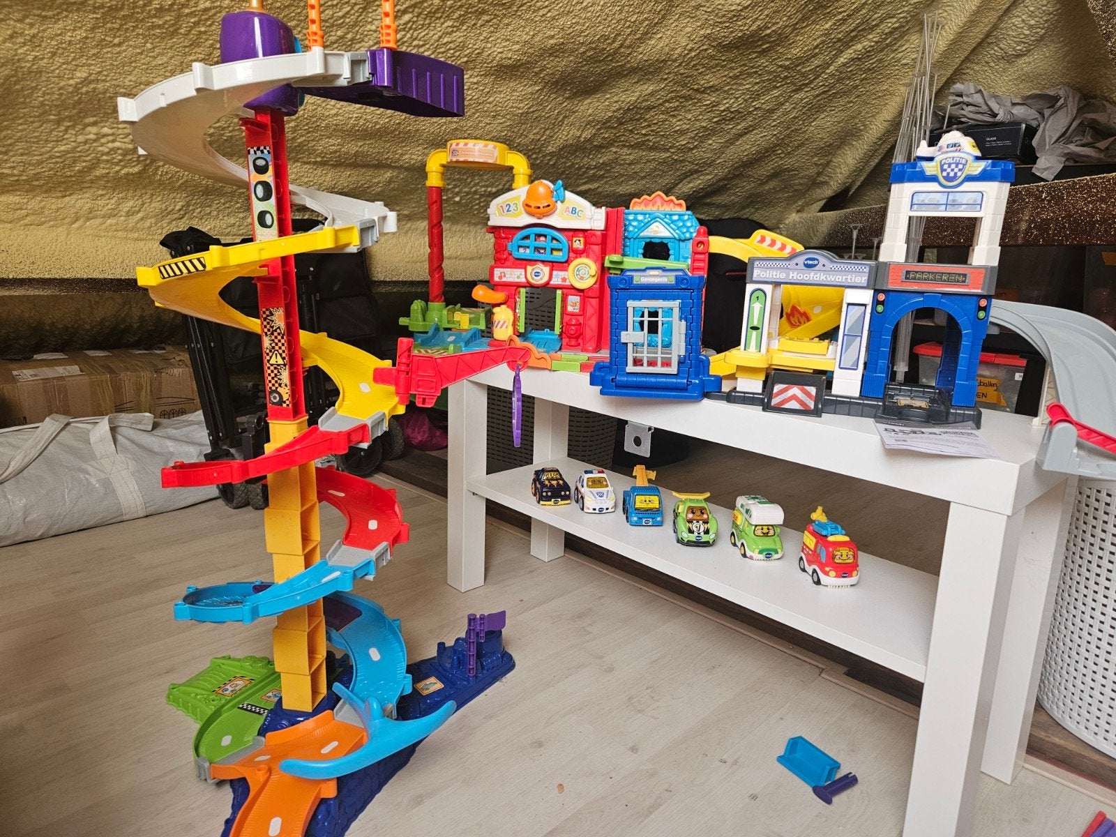 Uitgebreide VTech Toet Toet Auto's set, Ophalen of Verzenden, Gebruikt