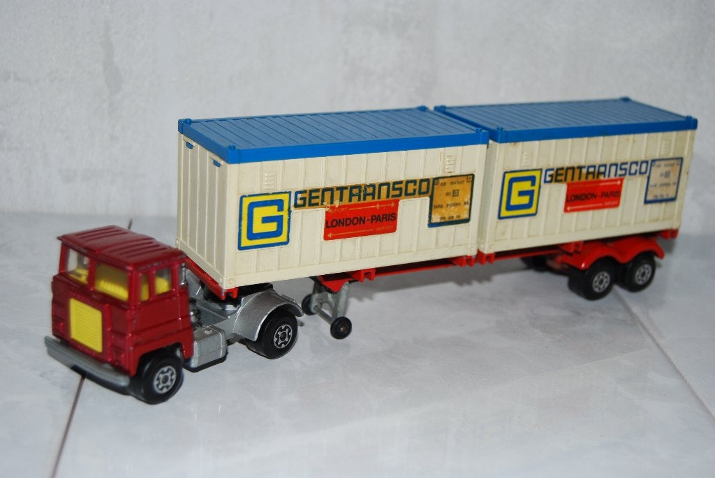 Matchbox SuperKings K23 Scammel Tractor K17 Containertrailer, Ophalen of Verzenden, Gebruikt, Bus of Vrachtwagen