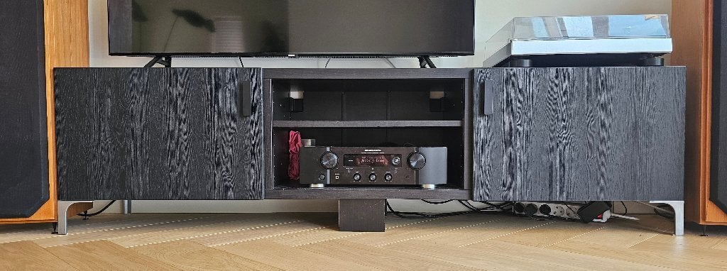 IKEA Besta - tv-meubel zwart 180cm, Ophalen, 150 tot 200 cm, Zo goed als nieuw, Minder dan 100 cm