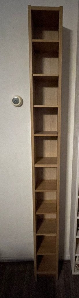 Ikea CD-/DVD kast, Ophalen, 150 discs of meer, Zo goed als nieuw, Hout