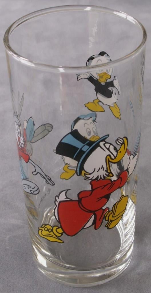 Vintage drinkglas Oom Dagobert, Broer Konijn + drie neefjes, Verzamelen, Ophalen of Verzenden, Overige figuren, Nieuw, Beeldje of Figuurtje
