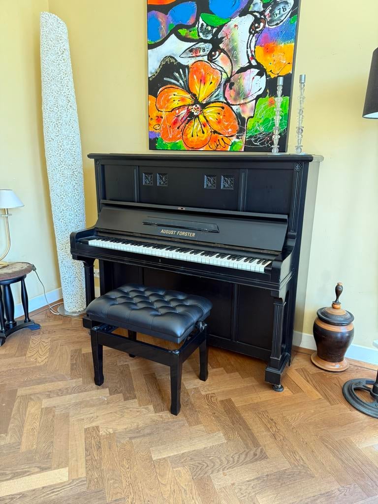 August forster piano te koop, Ophalen, Zo goed als nieuw, Bruin