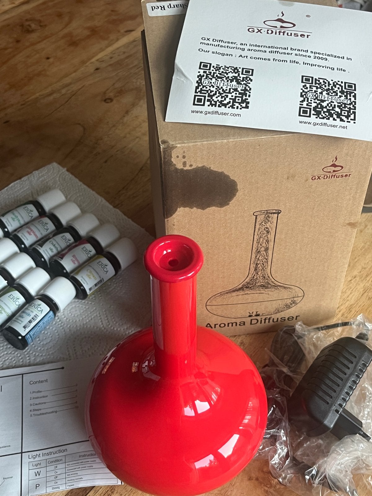 Aroma diffuser met 10 essentiële oliën - Nieuw!, Ophalen, Nieuw