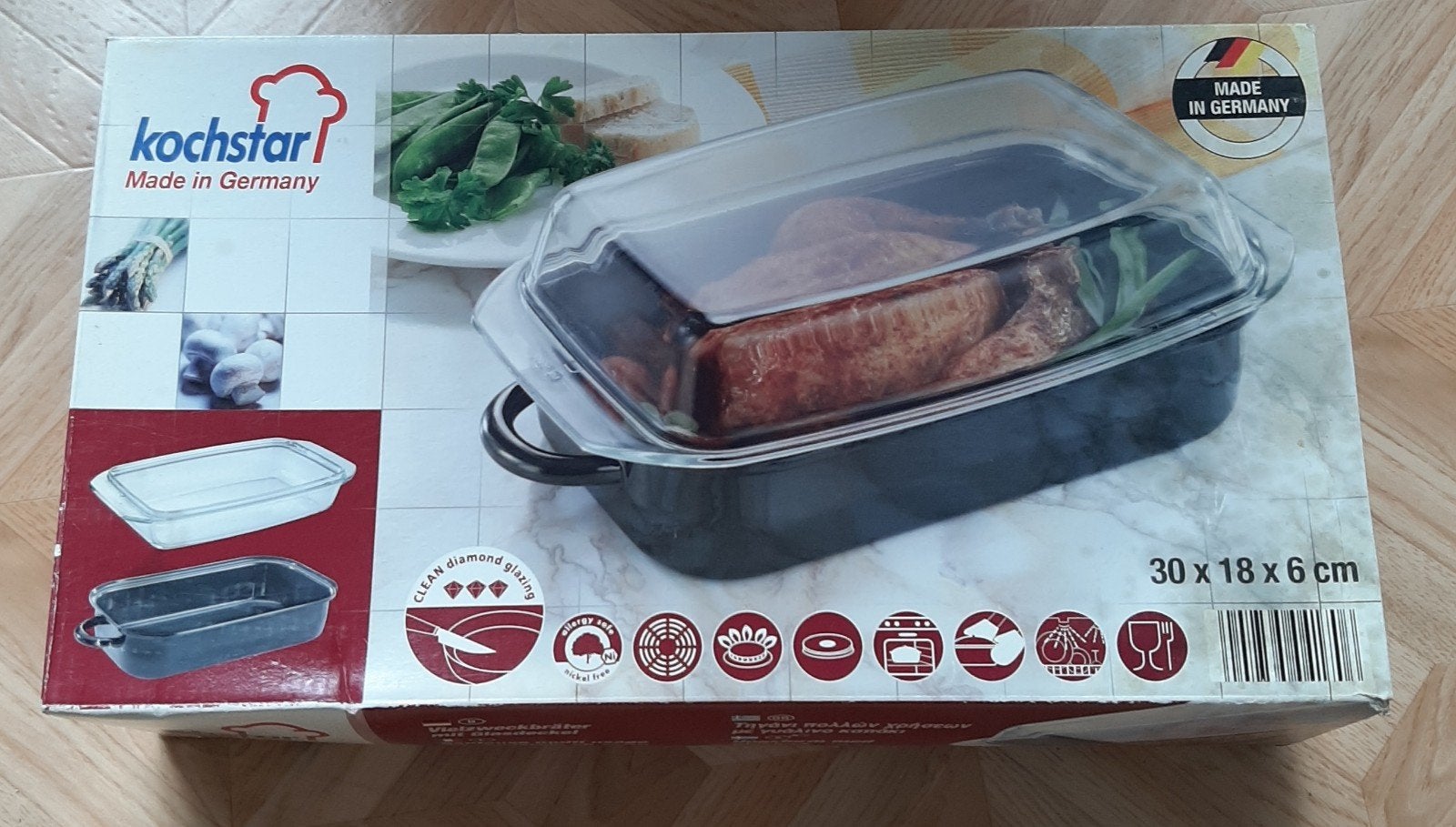 Kochstar Multifunctionele Braadpan met Glazen Deksel, Ophalen, Met deksel, Braadpan, Nieuw